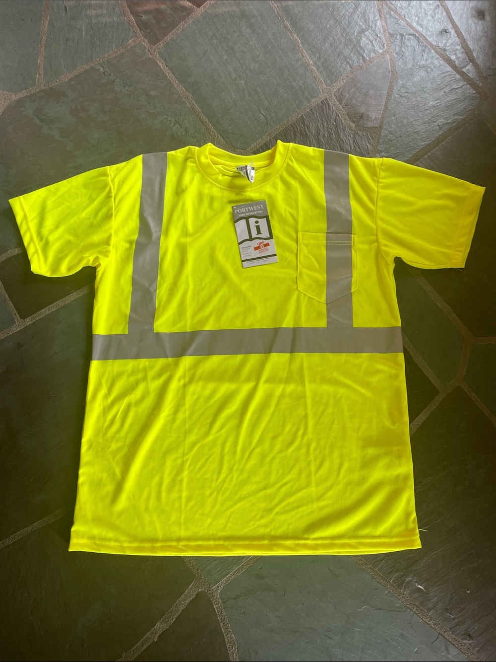 NWT Hi-Vis Yellow Short Sleeve Safety T-Shirt